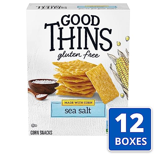 Good Thins Sea Salt Corn Snacks Gluten Free Crackers, 12 - 3.5 Oz Boxes #TOP1