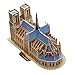 Runsong Creative 3D Puzzle Paper Model Notre Dame De Paris DIY Fun & Educational Toys World Great Architecture Series, 30 Pcs