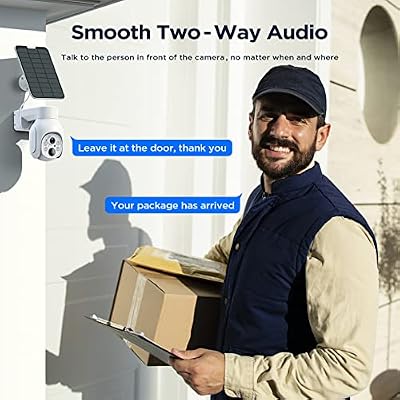 كاميرا 4 ميجابيكسل تعمل بالبطارية مزودة بكاميرا WiFi مزودة بلوحة شمسية ، ضوء كشاف ، PTZ ، صوت ثنائي الاتجاه ، اكتشاف بشري ذكي ، لا يمكن العمل بمفرده ، فقط نظام كاميرا الأمن الشمسي SC23 المتوافق