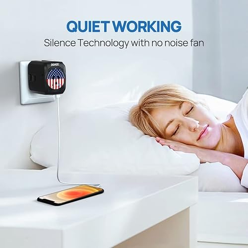 Miniatura 6 de DoAce - Convertidor de voltaje de viaje de 220 V a 110 V, convertidor de voltaje de viaje de 2000 W para secador de pelo, alisador de pelo,