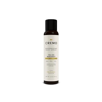 Cremo Italian Bergamot Body Spray, A Sophisticated Blend of Bergamot, Neroli Blossom, and Fresh Vetiver, 3.5 Fl Oz