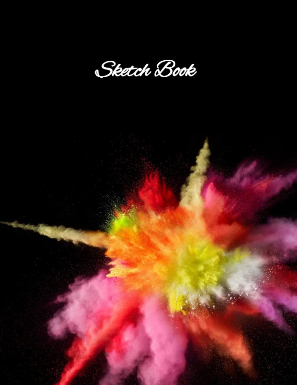 Sketch Book: A Multicolor Smoke Splash Cover Design. Perfect for Sketching, Writing, Painting, Drawing or Doodling. Super Value 110 Pages, Large size 8.5"x11" with lots of space for you to create