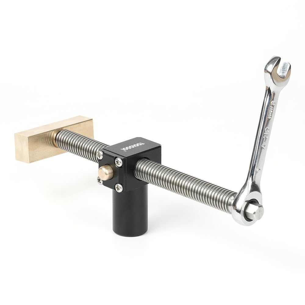 TOOLCOOL Confezione da 2 morsetti per cani da 20 mm, morsetti per fori per cani, lavorazione del legno, accessori per banco da lavoro da tavolo, bloccaggio e rilascio rapido