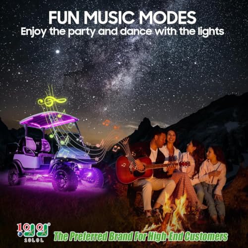 10L0L 6PCS Golf Cart RGB LED Kit