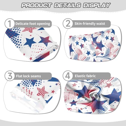 Stars and Stripes Kids Baby Girls Legging Stretch High Waisted Sweatpants Gym3