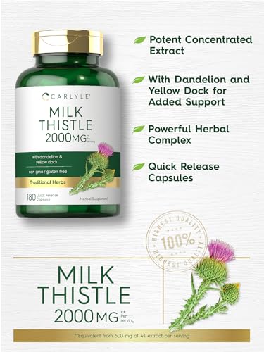 Carlyle CL6161 Milk Thistle 2000Mg thumb #2