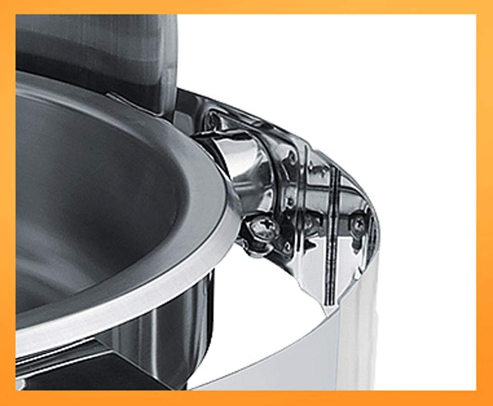 Tazones redondos para frotar y calentadores buffet, calentadores de alimentos comerciales, servidor buffet de acero inoxidable y placa calefactora, equipo de servicio de alimentos para restaurante