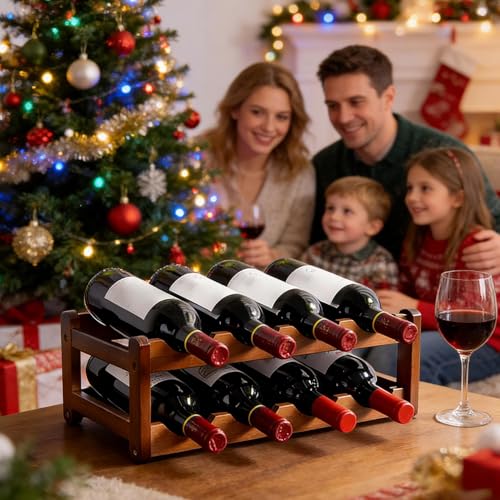 Étagère à vin en bois idée cadeau idéale pour mariage et fêtes - 3