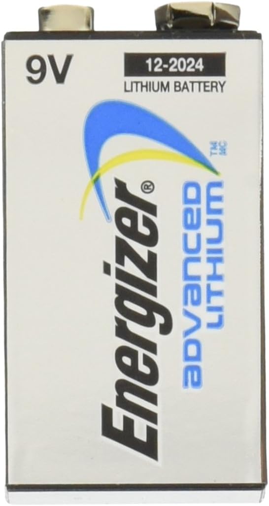 Energizer LA522 9V Industrial Lithium Battery for Smoke Detectors