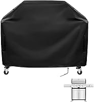 Vista 9 de Funda impermeable para parrilla de tapa plana para diseño Captiva de 3 quemadores de gas, funda de parrilla de hierro plano resistente de 27