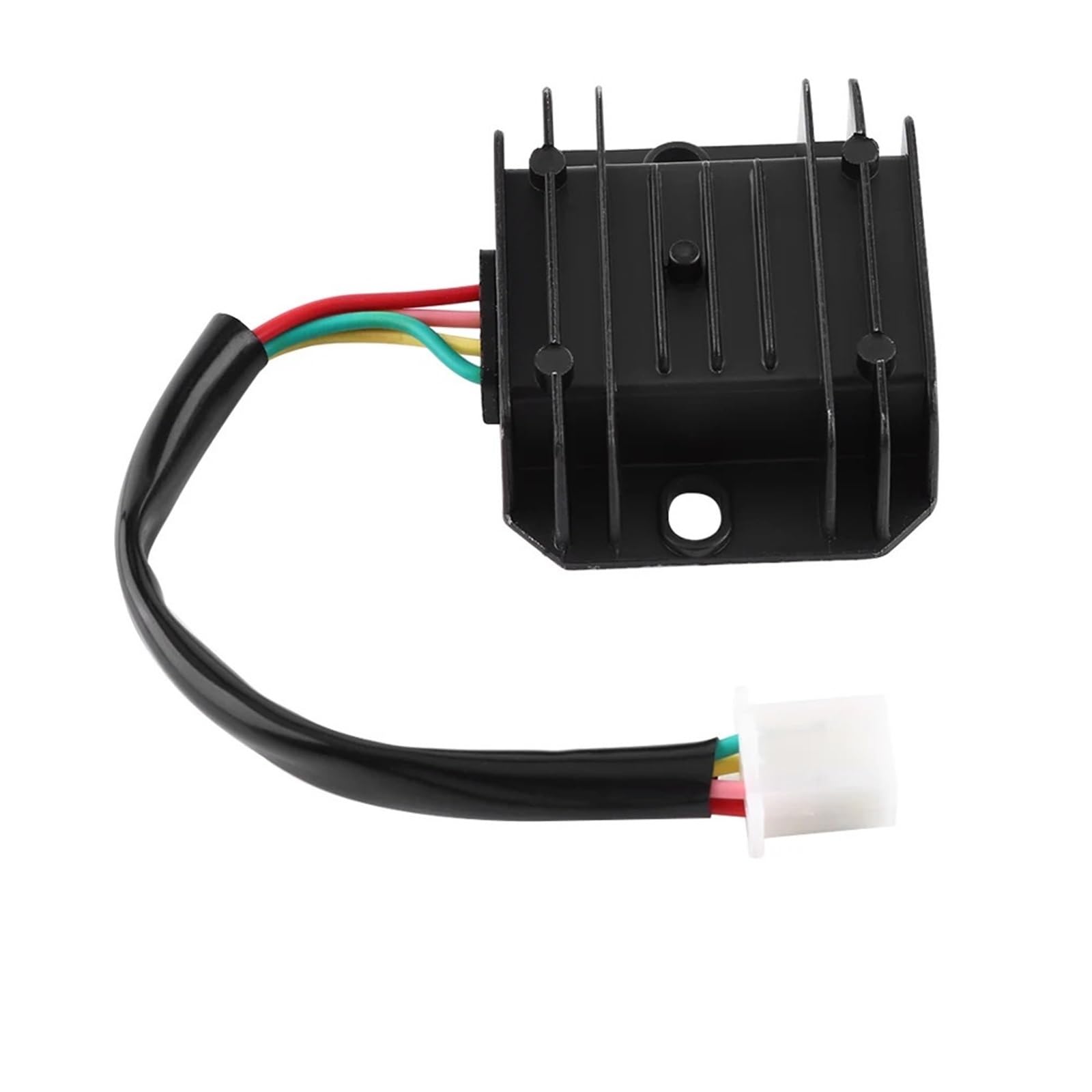 Regulator napięcia prostownik Pasuje do 10-20 skuter motorower 12V motocyklowy regulator napięcia 4 przewody 4-pinowy prostownik Prostownik(White)