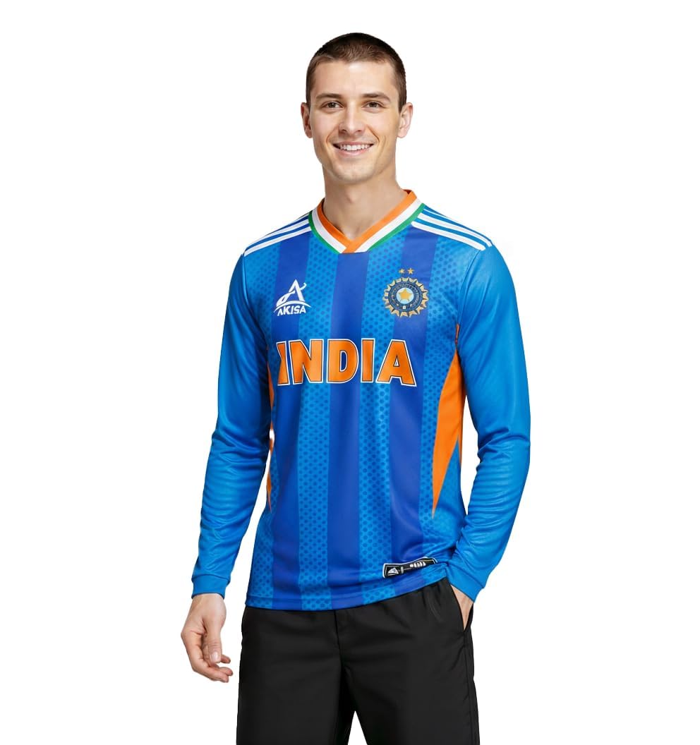 AKIBA Indian T-20 Cricket Full-Sleeve T-Shirt for Men and Women-image-26
