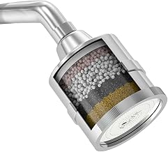 Purifit Shower Head Filter for Hard Water Softening & Chlorine Removal - High Hardness Filter |Silver| Pack of 1