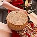 Natural NEO Handwoven Round Rattan Bag Shoulder Leather Straps Natural Chic Hand, Brown, 20cm Diameter