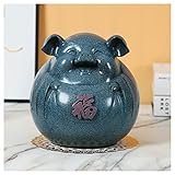 2.☺materiale: resina Salvadanai decorativi Piggy Piggy Bank Grande Capacità Non-estrattante Banca di moneta creativa Banconota for bambini Creativo Banconota salvadanaio Arredamento for la casa Salvadanaio di risparmio