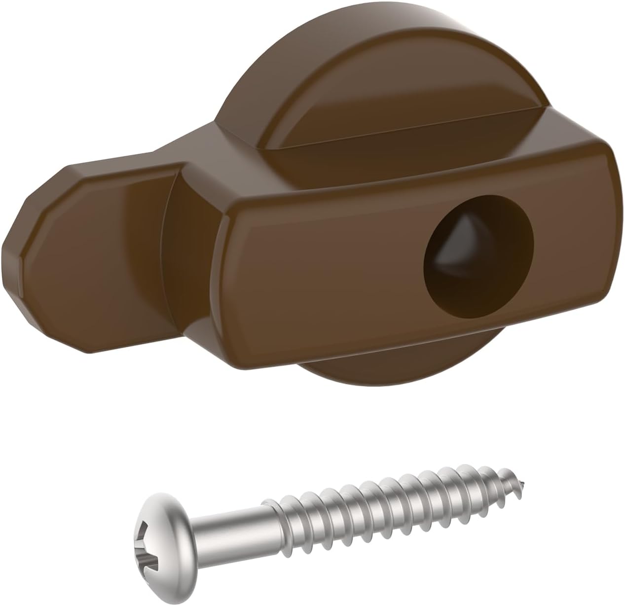 Replacement Andersen Screen Door Latch Compatible with Andersen Screen Door Lock, Fits for Anderson Sliding Door Latch, Andersen French Wood Hinged Screen Doors, Patio Door - Brown