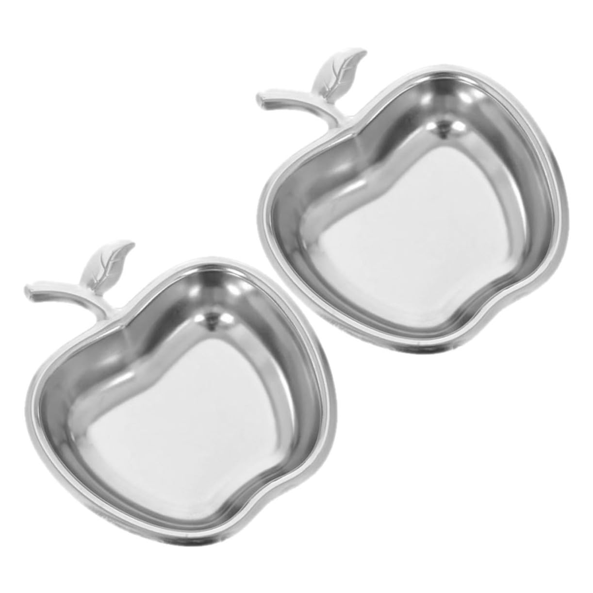 HOLIDYOYO Stainless Steel Sauce Dish Set 2pcs Sauce Dish Bowls for Cooking Travel