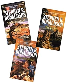 Mass Market Paperback The Second Chronicles of Thomas Covenant Three Book Set: The Wounded Land, The One Tree, White Gold Wielder Book