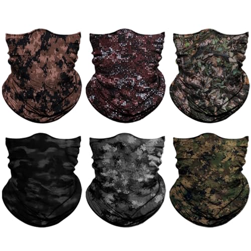 Image of Neck Gaiter for Men Women Headwear Bandana Head Wrap Face Scarf Mask Cover Warmer Balaclava-Seamless & Versatile