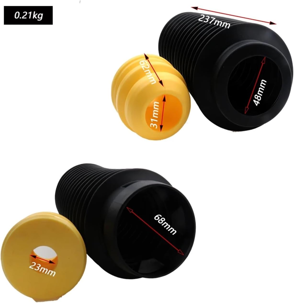 Car Rear Dust Cover Shock Absorber Bellow Boot Set, For Buick, For Larcosse GL8 2006 2007 2008 2009 2010 2011 2012 2013 2014 2015 2016 Air Suspension Dust Cover