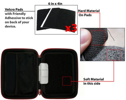 Hard Cover Hand Held Case (Black With Red) For Apple Ipad Mini's 7.9-Inch Retina Display #TOP7