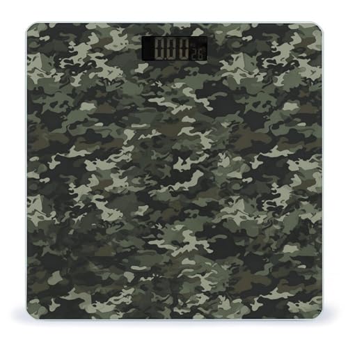 Báscula Digital de Baño Camuflaje con Pantalla LCD miniatura 1