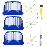 ANBOO for iRobot Roomba 610 620 630 650 660 680 Replacment Filter Side Brush Vacuum Accessories Blue 7pcs