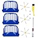 ANBOO for iRobot Roomba 610 620 630 650 660 680 Replacment Filter Side Brush Vacuum Accessories Blue 7pcs