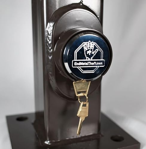 End Metal Theft Hand Hole Cover Lock - Oval (3x5)
