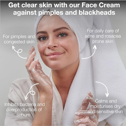 Face Cream for Pimples Acne & Blackheads 500 ml, Fast-Absorbing Moisturizer with Bakuchiol, Vitamin E & Natural 4-Terpineol - Image 2