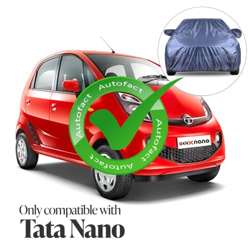 Image of Autofact Premium Car Cover for Nano | All Weather Water-Resistant Full Body Car Cover | Light-Weight Triple-Stitched Outdoor Shield with UV Protection, Dustproof & Heat-Resistant