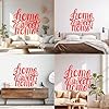 Vinyl Art Sticker Quote Words Home Sweet Home Welcome 54x58.3cm Personalized Customization Red #1