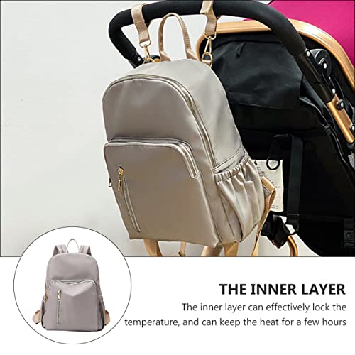 Sac à dos anti-fuite à compartiment thermique pour biberon et poussette - 5