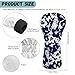 ELEQIN Hybrid Headcovers Golf Club Head Covers Blue Tropical Hibiscus Golf Head Covers Outdoor Sports Accessories Gift for Golfers Men Women for Spring Fall Summer Winter All Weather