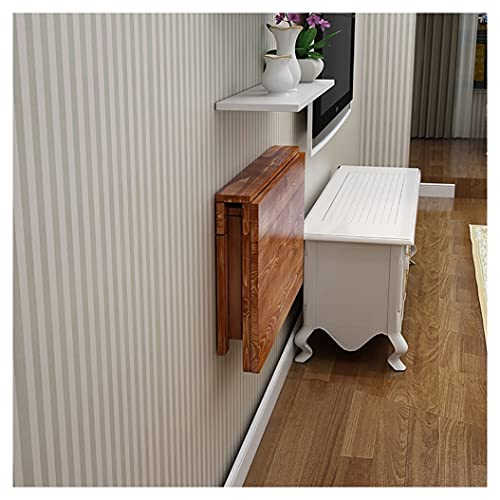 Table Murale Pliante Flottante en Bois Pin pour Maison - 3