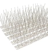 QIEGL Bird Spikes Stainless Steel for Pigeons Small Birds Anti Bird Spike Bird Sparrow Deterrent ...