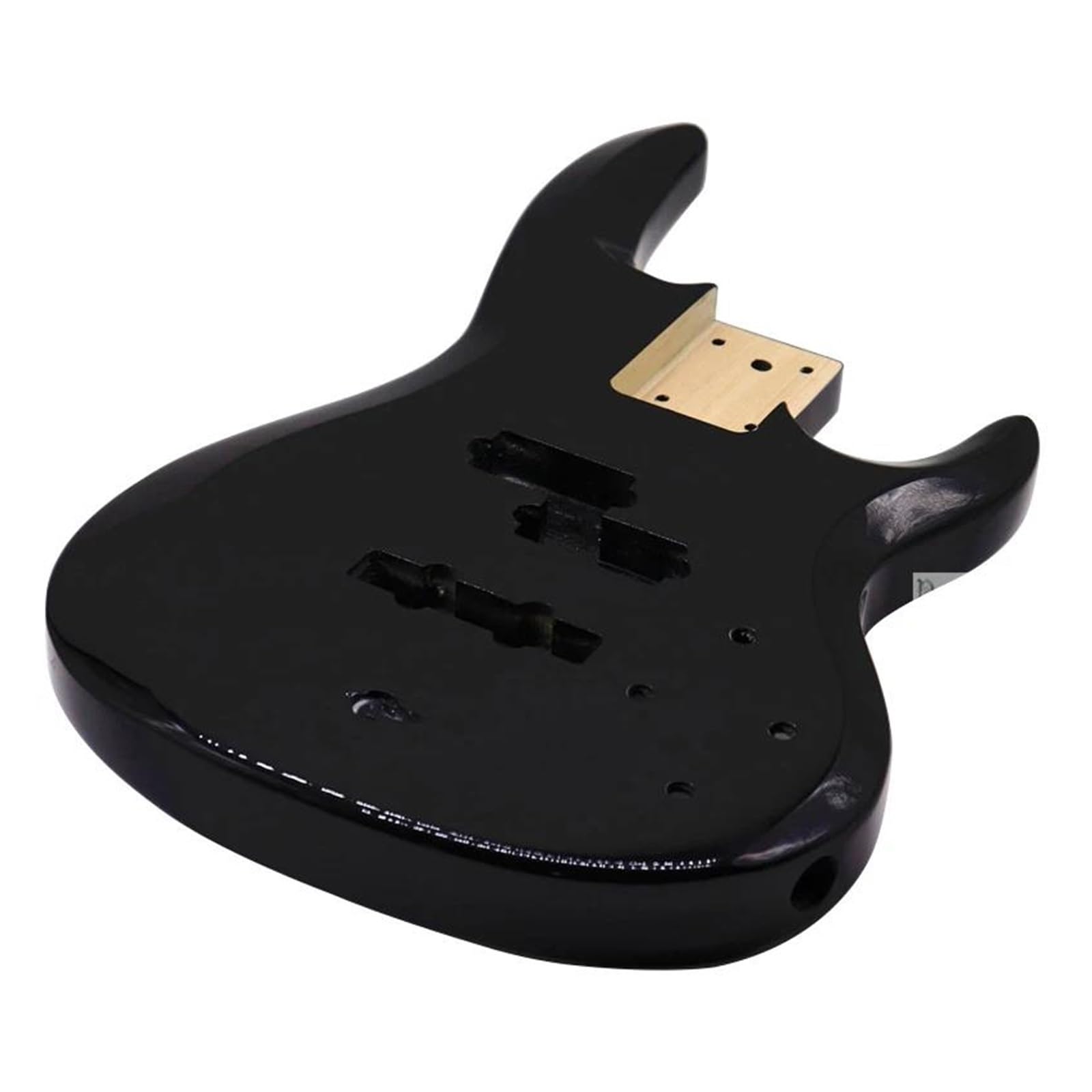 Amazon | ブラックカラーのポプラ材エレキベースギターボディ | ギター