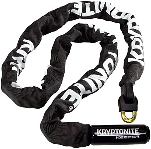 Kryptonite Keeper 785 Integrated Bicycle Lock Chain Bike Lock, 33.5-Inch, Black