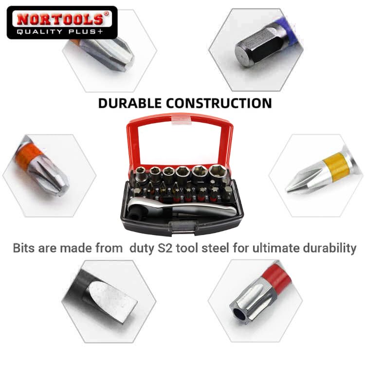 SORAKO Set Cacciaviti, Kit Di 51 Pezzi Professionali Agnetici, Con 30 - Foto 14