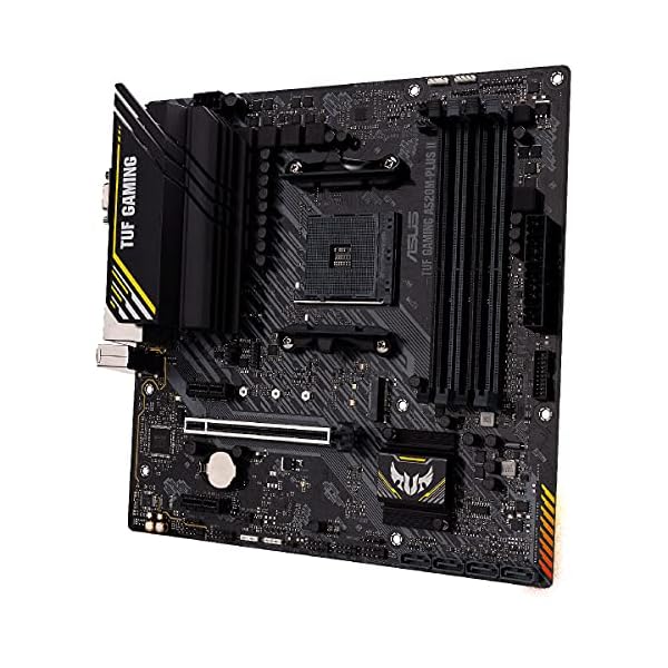 ASUS TUF Gaming A520M-PLUS II - Placa Base de Gaming Micro-ATX (AMD A520 Ryzen AM4 con Soporte M.2, Puertos USB 3.2 Gen. 1, SATA 6 Gbps y Conectores Aura direccionables de 2.Gen) - Image 5
