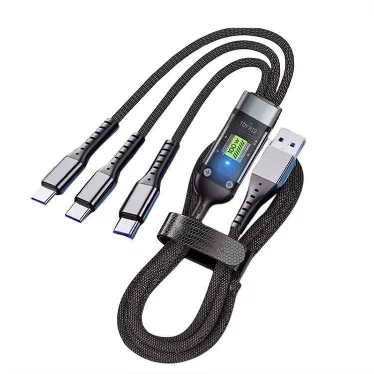 Invy Charging Cable for Type c, Micro USB, 100W 3 in 1 Fast Charging Cable Data Transfer Ideal for SmartPhone, Tablet, Laptop Data Transfer Speed 480 Mbps (B0DBG9XKMG) Amazon Price History, Amazon Price Tracker