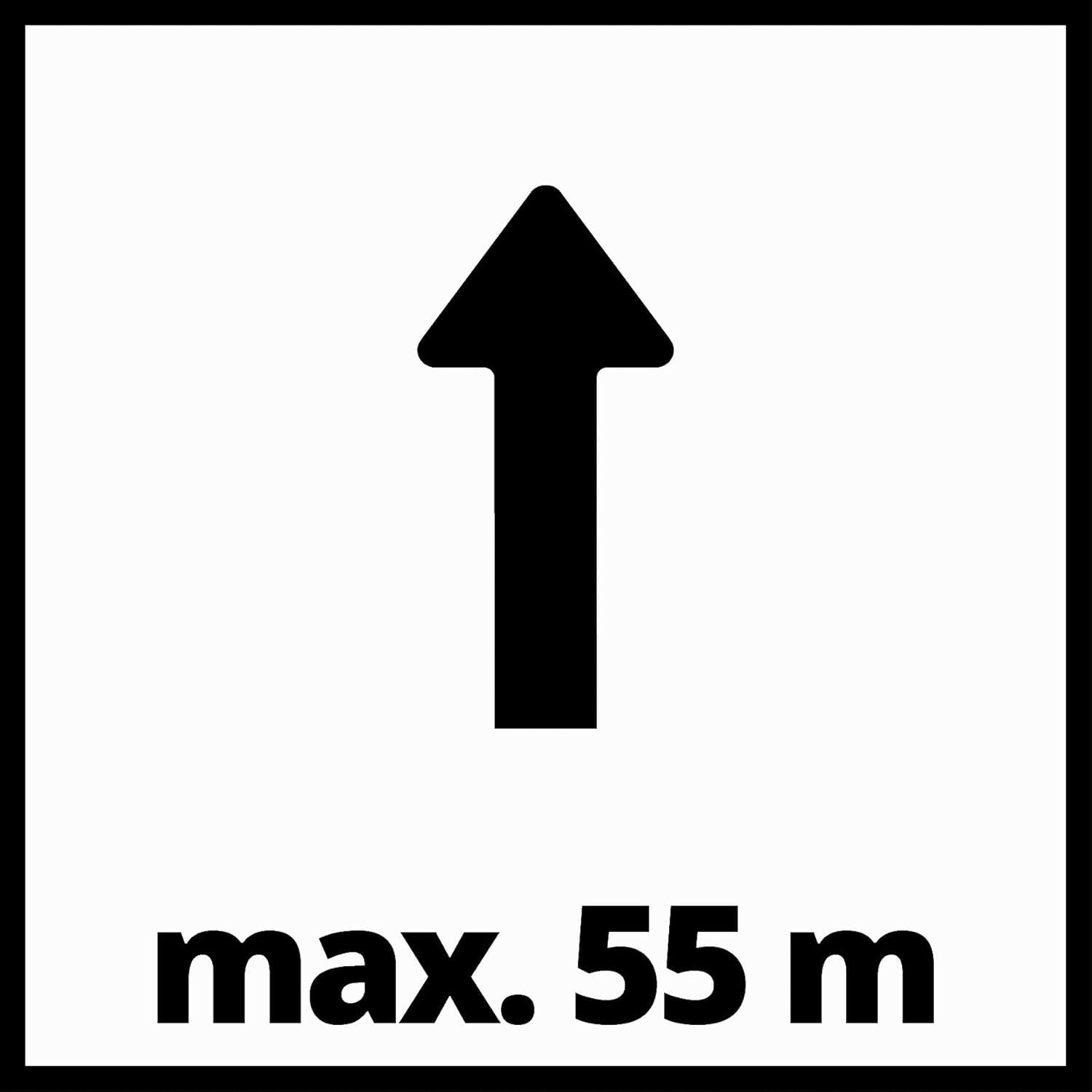 Einhell Tiefbrunnenpumpe GE-DW 1155 N-A (1.100 Watt, bis zu 6.000 L/h, max. Förderhöhe 55 m, Pumpendurchmesser 98 mm, 22 m Netzkabel, Automatikfunktion)