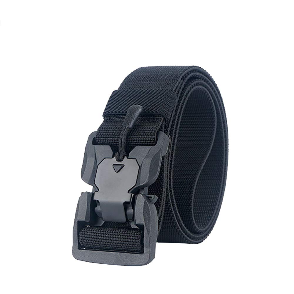 VOKOLY 1pc Nylon Tactical Waist Belt With Magnetic Buckle Elastic Braid Belt Can be Adjusted Freely(TA04B-1)