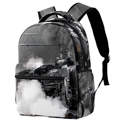Sac à dos de voyage vintage en toile résistante pour filles et garçons