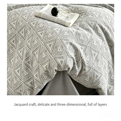 Housse de couette jacquard en coton double de qualité - 7