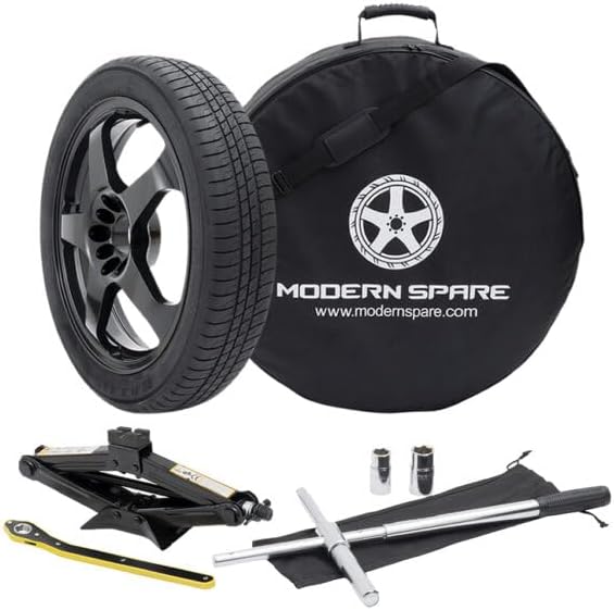 Modern Spare Complete Compact Spare Tire Kit With Carrying Case - Fits 2013-2020 BMW 4 Series (1st Gen F32/F33/F36)
