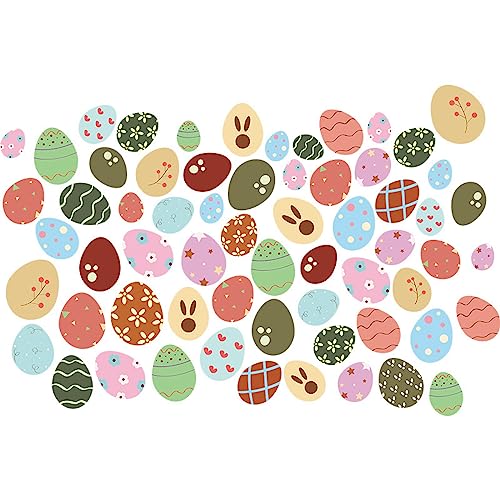 Cartoon Easter Eggs Wall Decals Wall Stickers Peel And Stick Removable Decal Stick Diy Wall Art Murals For Bedroom Living Room Wall Decaoration #TOP1