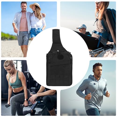 Sling Bag for Men - Waterproof Small Travel Backpack | Men Fashion for Adventure Fishing Biking Fitness Work Commuting Camping Sports Everyday Walking Riding4