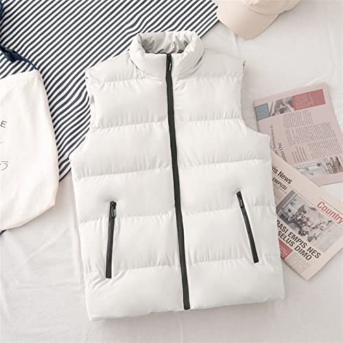 Chaleco acolchado para mujer que protege del viento con cuello alto flexible 2