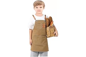 Kids Garden Apron: Adjustable, Waterproof Canvas Apron for Young Artists and Gardeners